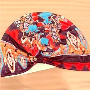 Aztec print head scarf